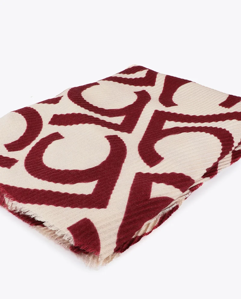 لولا كساديمونت Two-tone Pleated Scarf